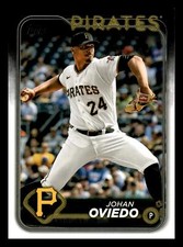 2024 Topps Johan Oviedo #65 Pittsburgh Pirates Series 1 Mint