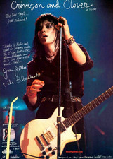 1981 Joan Jett & Blackhearts Crimson & Clover Release Industry Promo Reprint Ad