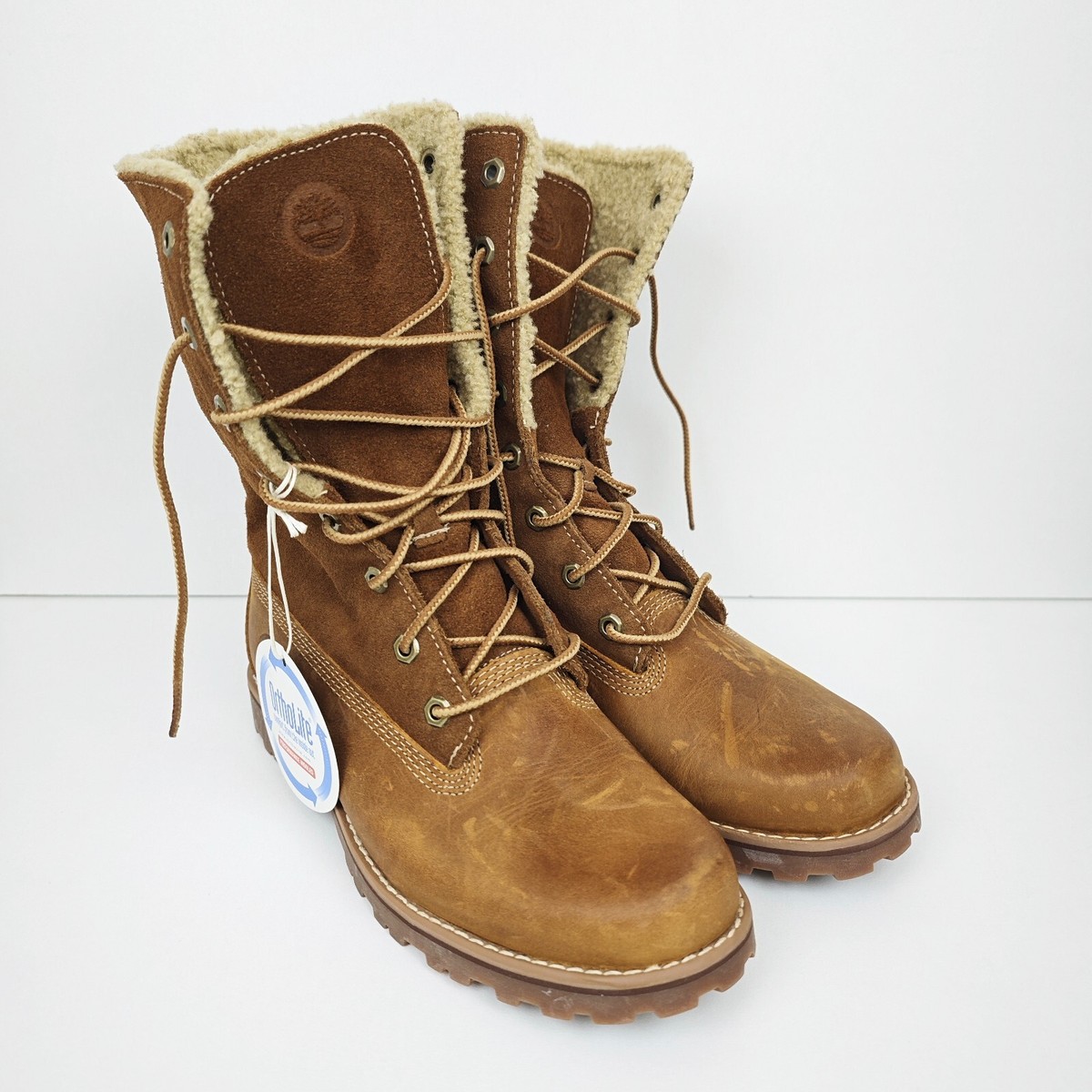 Timberland UK Brown Suede Boots Girls Leather Waterproof Warm