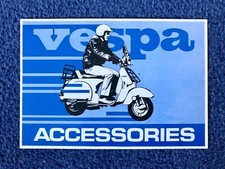 Cartolina d'epoca accessori VESPA 1994 PX200E PX150E T5 SCOOTER mod scooter