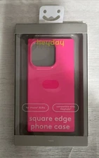 Heyday Apple iPhone 15 Pro Square Case with MagSafe - NEON PINK