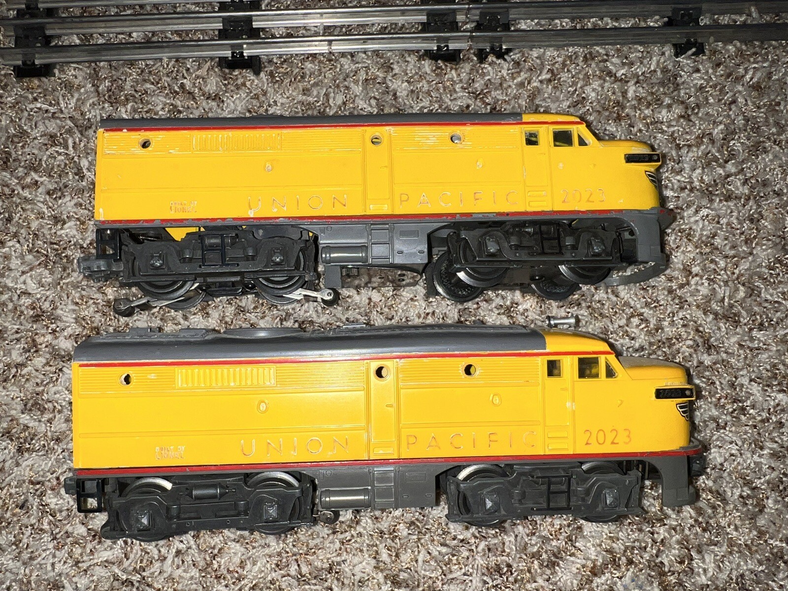 Lionel Electric Trains Postwar Union Pacific 2023 Alco “AA” Set Tested