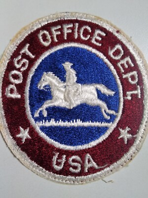 Pony Express Post Office Patch Vtg 70s 80s Rare USA Horse Rider