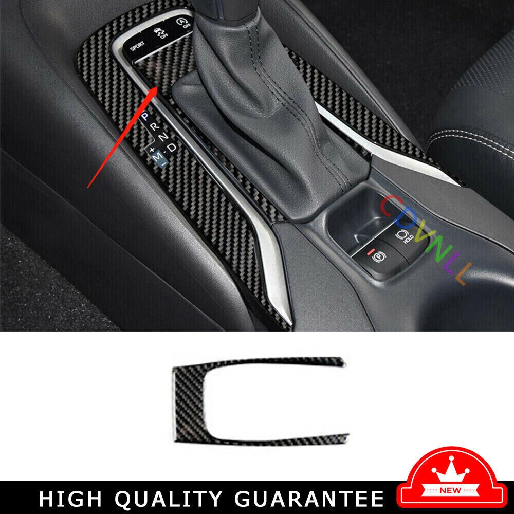 Inner Gear Shift Panel Decor Cover For Toyota Corolla 2019-22 Vinyl Carbon Fiber