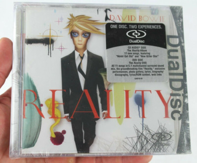 DAVID BOWIE REALITY DUAL DISC CD/DVD SEALED SCARCE *QUICK SHIP*