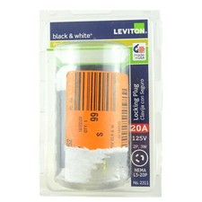 Leviton 2311 Locking Plug 20A 125V Nema 2P-20P New