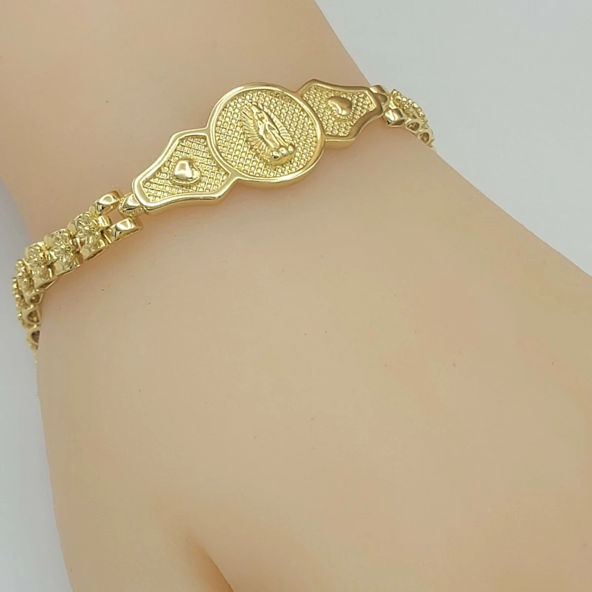 Buy Stylish Flat Gold Plated Bracelet Gift Online at ₹695