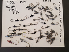 Jigs Lot - Darter Head Mix Weigh Hooks - Fishing Tackle Lot 50 Qty #L22