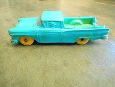Vintage Auburn Aqua Rubber Toy Truck Ford Ranchero Made in USA #610