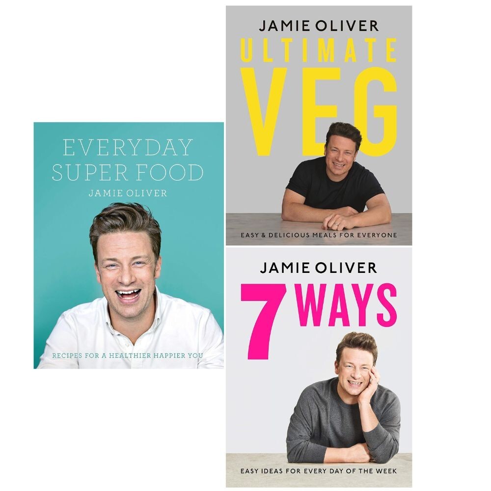 Jamie Oliver Collection 3 Books Set Everyday Super Food, 7 Ways, Ultimate Veg