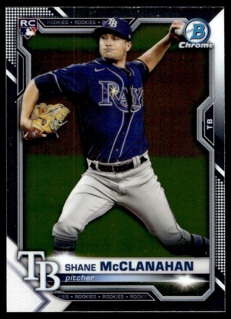 2021 Bowman Chrome Shane McClanahan Rookie G72 Tampa Bay Rays #8