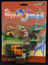 Britains Deetail 17418 Cowboy Raft Set - hand painted mint on card 1994