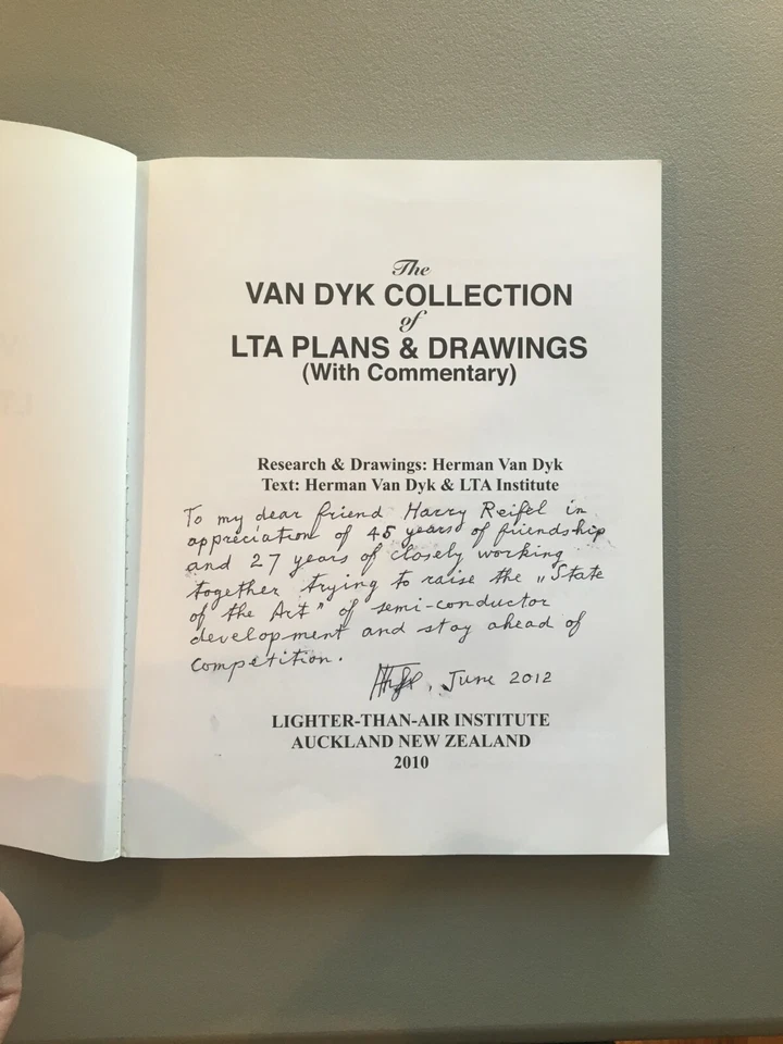 The Van Dyk Collection of LTA Plans and Drawings with Commentary Author Signed  - Image 2 of 3
