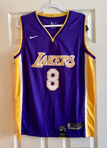 New Nike Kobe Bryant 8 Los Angeles Lakers Purple Jersey Men Size L Ebay