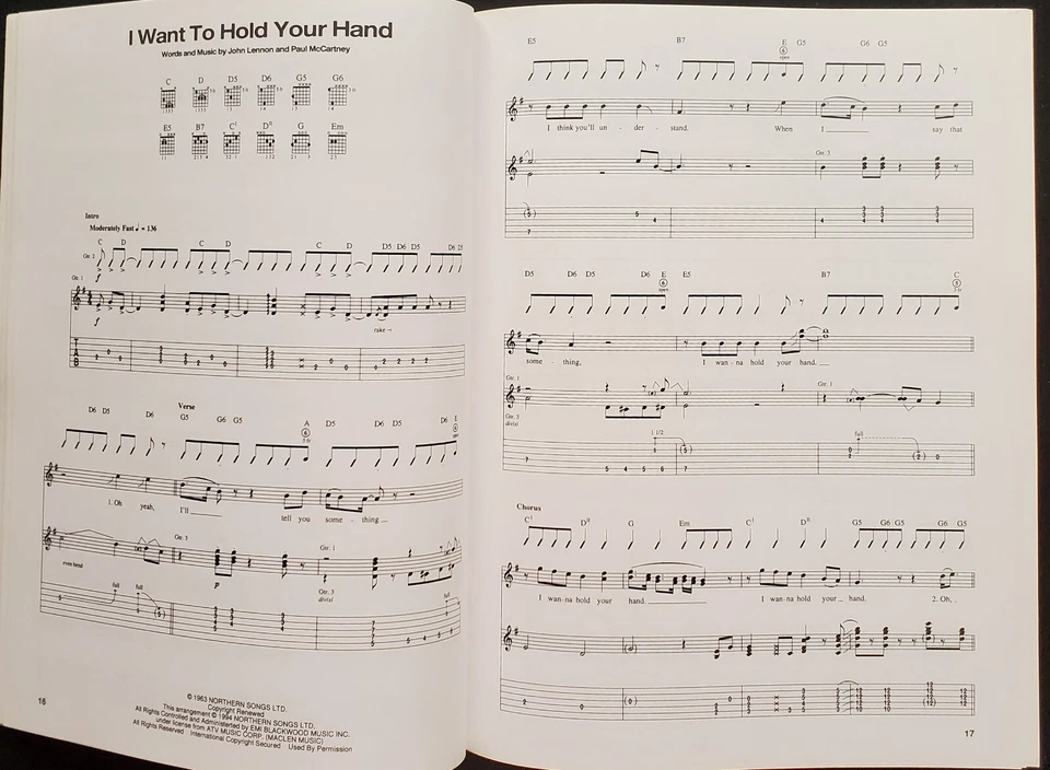 The Beatles 1962 - 1966 Guitar Tab Piano Sheet Music Song Book - Image 3 of 4