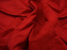 Suede Micro Upholstery 58" Wide Red Drapery Sofa Chair Fabric by yard