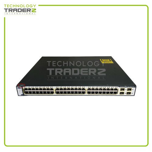 WS-C3750-48PS-S Cisco Catalyst 3750 48 Port PoE 4SFP+ Switch (Front Clip Broken) - 第 1/2 張圖片