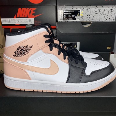 Nike Air Jordan 1 Mid Arctic Orange Black Toe Crimson Tint 554724-133 Size  12 | eBay