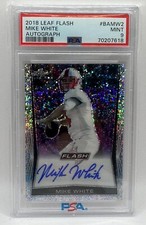 2018 MIKE WHITE Leaf Flash Football Rookie Autograph PSA 9