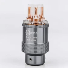 Krell Aluminum Alloy Power Connector IEC Female C13 C15 AC Red Copper Supply