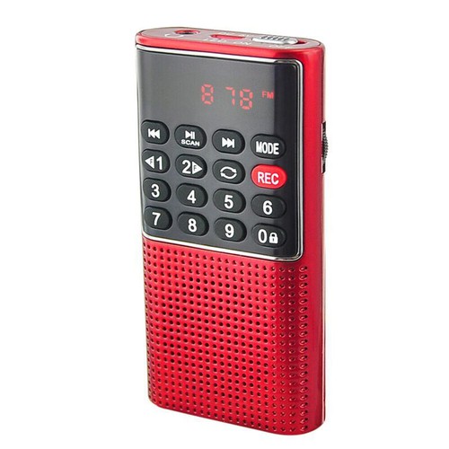 Mini Radio Digital Recargable Reproductor de Música MP3 FM USB SD Altavoz Tarjeta Portátil - Imagen 18 de 19