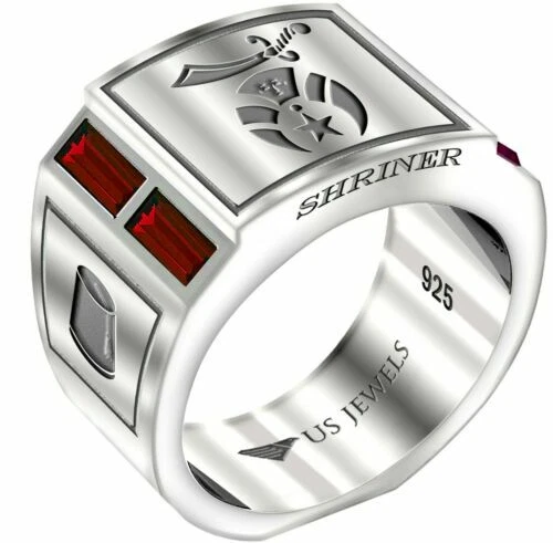 Anelli di lusso in argento sterling rubino
