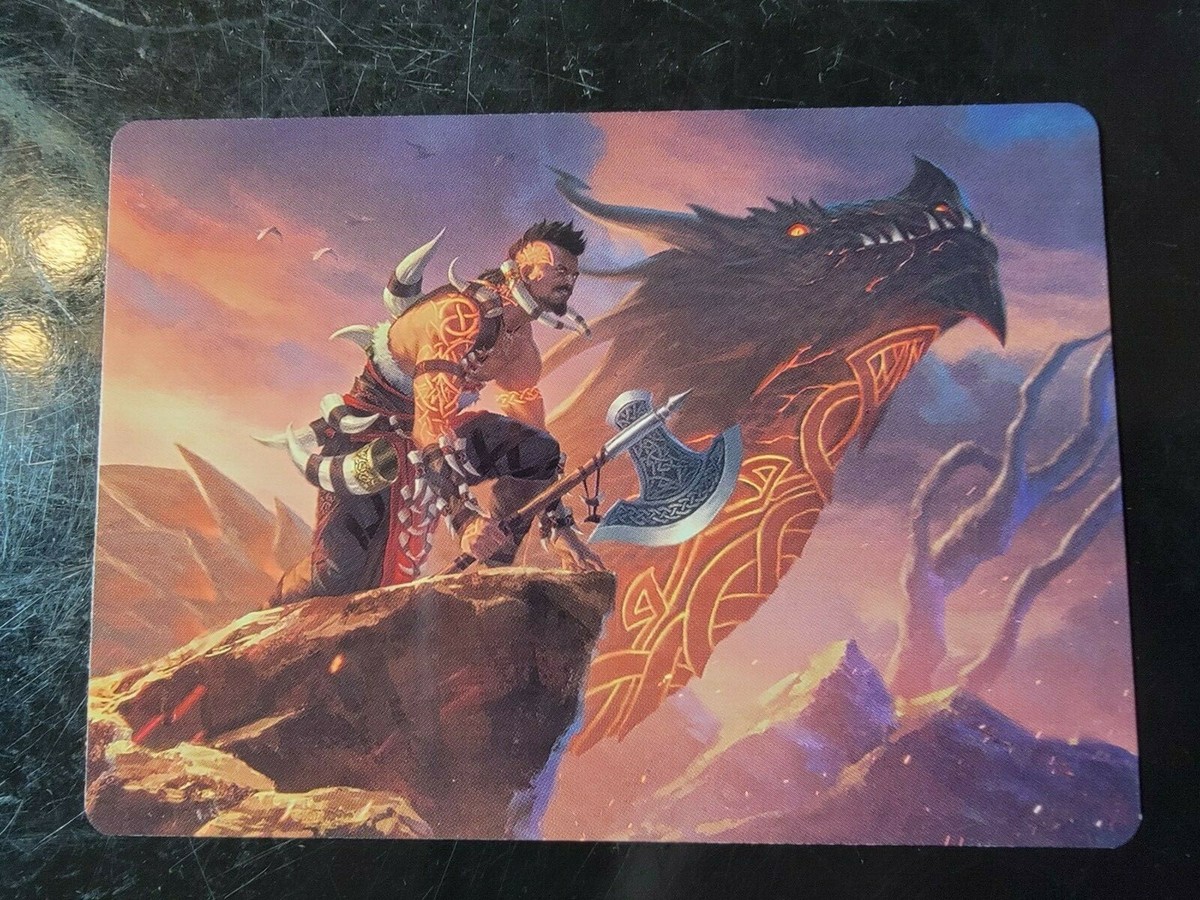 Dragoskin Berserker 32/81 Art Card Kaldheim Magic The Gathering MTG