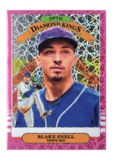 Baseball Card - 2019 Blake Snell 3 Pink Velocity - Tampa Bay Rays Optic DK /199