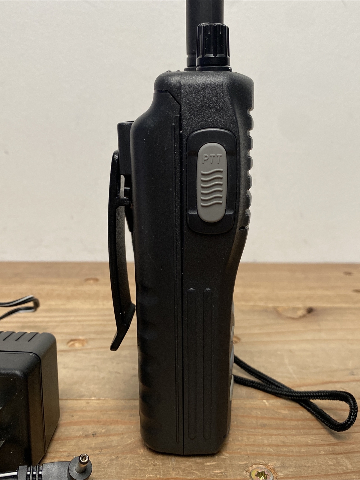 ICM3A Black Handheld Waterproof Weather VHF Marine Radio