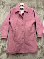 Woolrich Women's Medium Blossom Heather Cozy Warm Insulated Zip Jacket Wool Pink