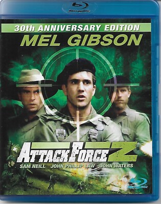 Attack Force Z (Bluray, 1982, Anniversary Edition, Mel Gibson, OOP  DISC IS MINT