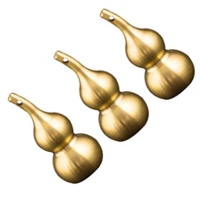 3Pcs Mini Gourd Keychain Pendants Hollow Gourd Shape Key Ring Pendants New