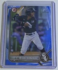 Misael Gonzalez 2022 Bowman Prospects Blue Pattern 1st Bowman /125 #BP-4