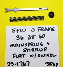 Smith & Wesson S&W J Frame Model 36 38 60 Mainspring & Stirrup Flat w/ Swivel