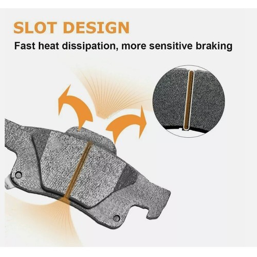 Front and Rear Ceramic Brake Pads w/Hardware for Honda Crosstour CR-V Acura RDX - Imagen 3 de 9