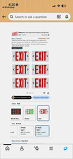 Tanlux Led Emergency Exit Signs Red Emergency Lighting 6-pack Tanlux Led Emergency Exit Signs Red Emergency Lighting 6-pack
