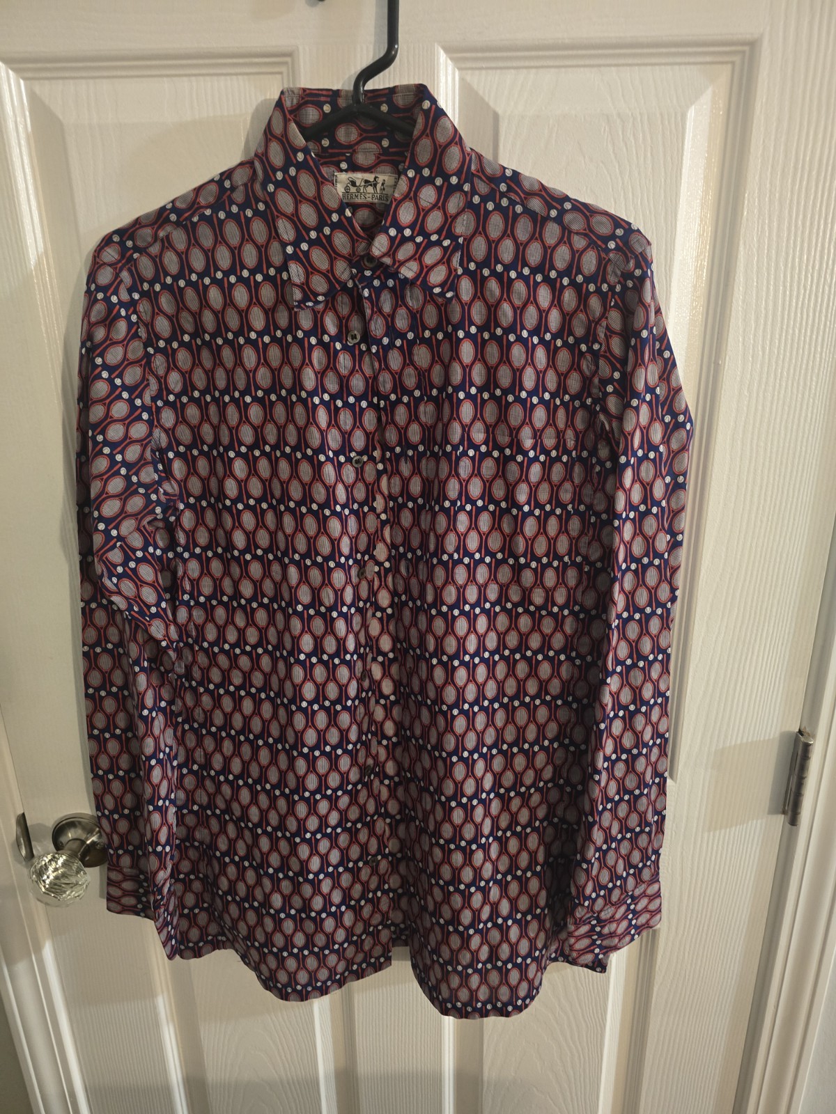 HERMES  Button Down Shirt Pattern Long Sleeve Men… - image 2