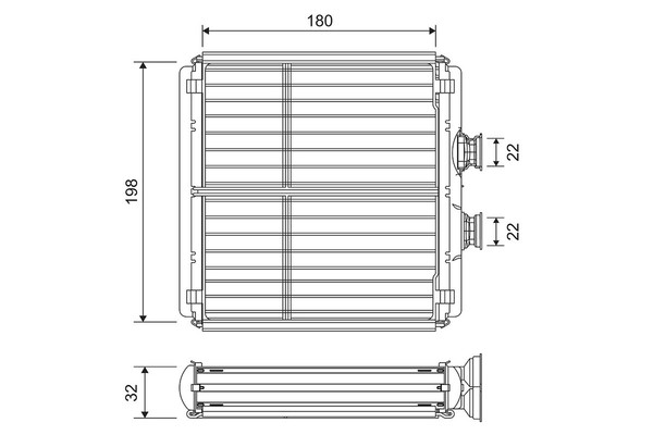 WäRmetauscher Innenraumheizung Valeo 811508 FüR Mercedes W212 Klasse Aluminium-image