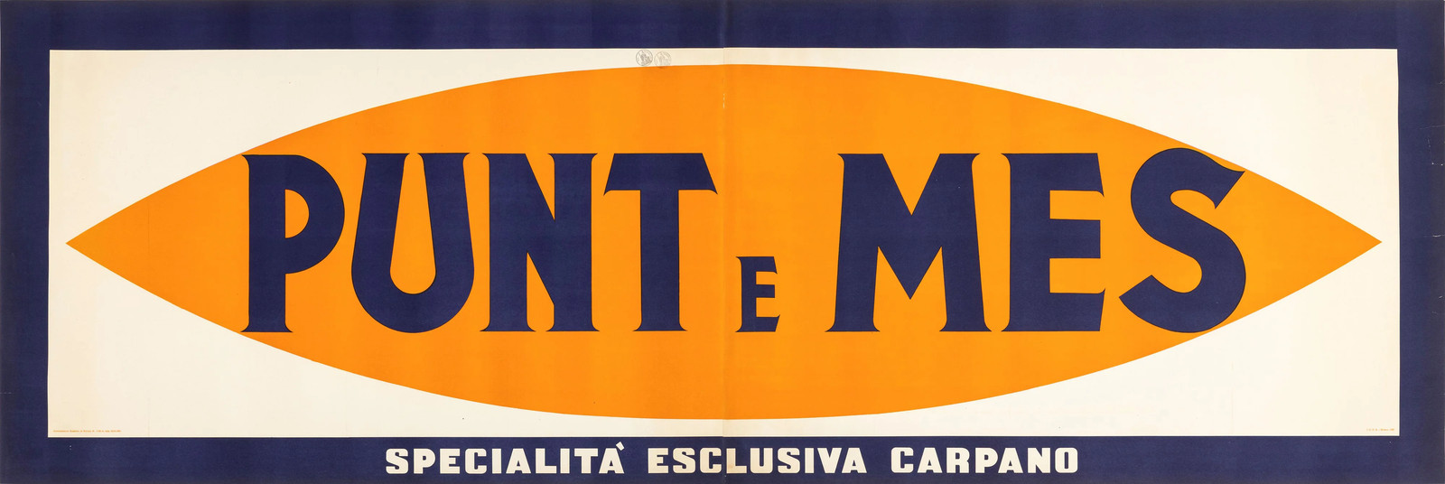 TESTA ARMANDO BANNER PUNT E MES POSTER VINTAGE 280x93