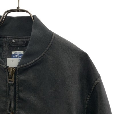 ARMY TWILL | Vegan Leather Blouson Jacket M Black Men