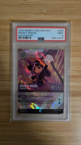 Mickey Mouse Wayward Sorcerer PSA 9