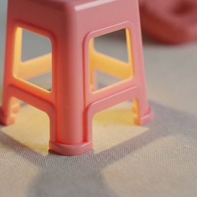Hockerlampe Geschenkidee Retro LED Tischlampe Kompakt für Schreibtisch, Laden