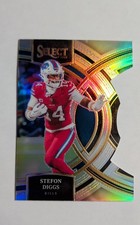 2023 Panini Select - Premier Level Stefon Diggs #187 Silver Prizm Die-Cut