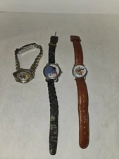 LOT OF 3 DISNEY WATCHES, TIMEX POOH, TIMEX EEYORE FROM POOH, MICKEY MOUSE BY SII