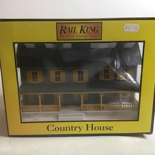 Casa de campo iluminada calibre King O MTH 30-9003 gris con persianas amarillas | Zustand: New