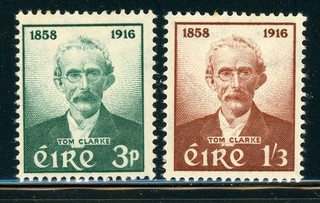 IRELAND MNH Selections: Scott #165 166 Thomas J Clarke Patriot CV$9