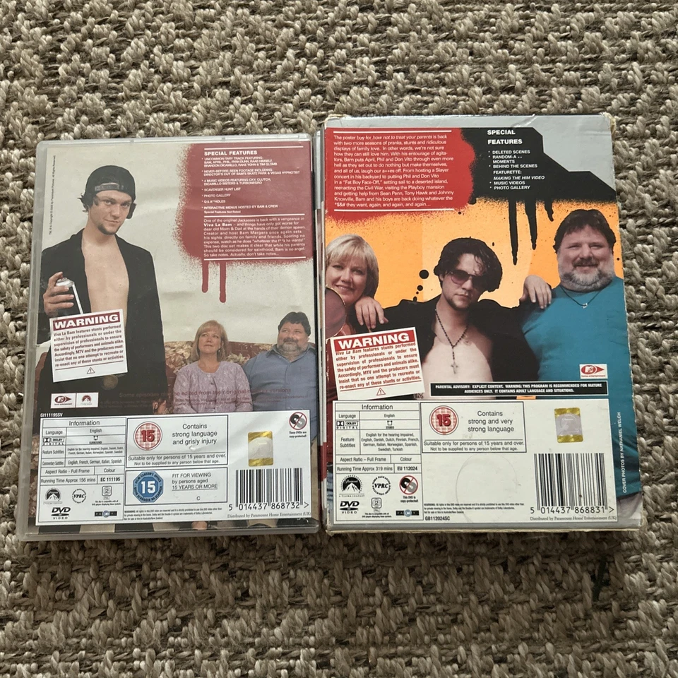 Viva La Bam Seasons 1 2 3 DVD Region 2 Box Set VGC Bam Margera 15 MTV - Image 2 of 4
