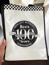 See's Candies 2021 Centennial mini tote bag 