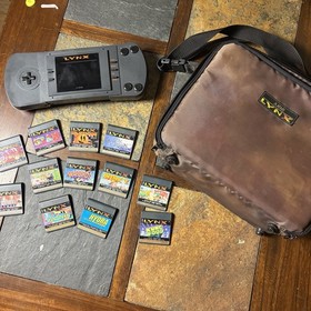 Atari Lynx 1 Video Game Console With Lot Of 12 Games + Carrying Case
