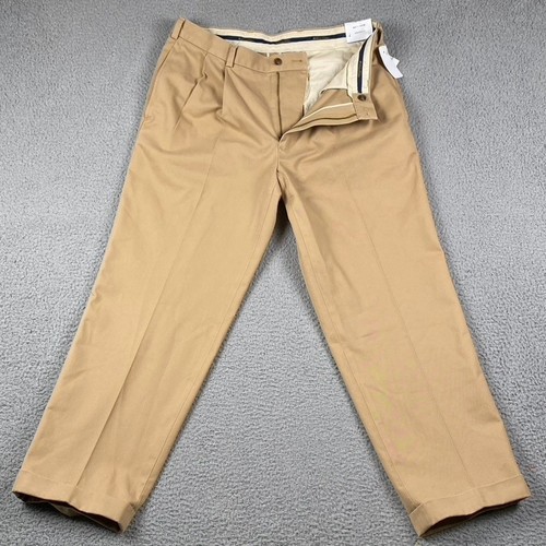 Pantalon Chino Brooks Brothers Clark Fit Advantage – Homme 33x30 – Beige – Occasion Parfait état